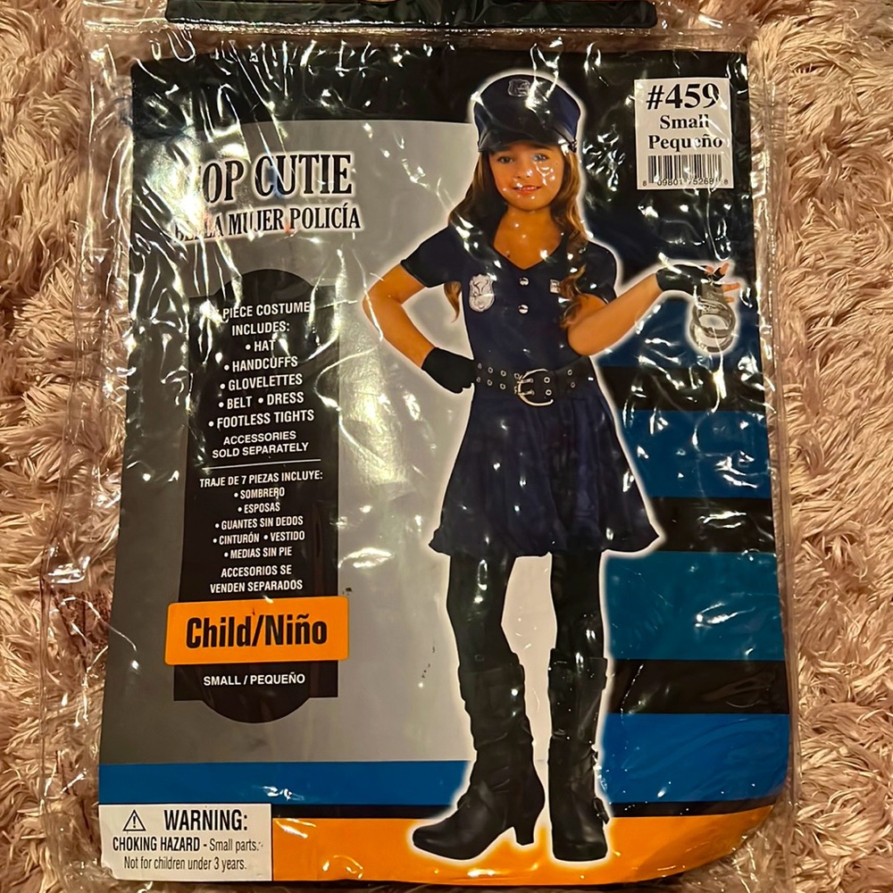 Cop Child Costume Navy